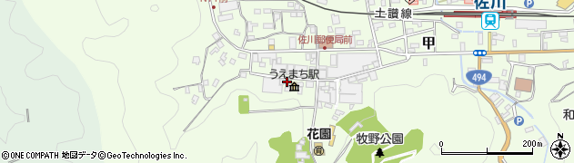 高知県高岡郡佐川町甲1476周辺の地図