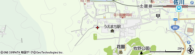 高知県高岡郡佐川町甲1484周辺の地図