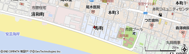 高知県安芸市寿町周辺の地図