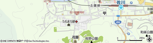 高知県高岡郡佐川町甲1580周辺の地図