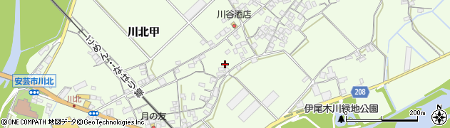 高知県安芸市川北甲1296周辺の地図