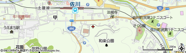 高知県高岡郡佐川町甲2562周辺の地図