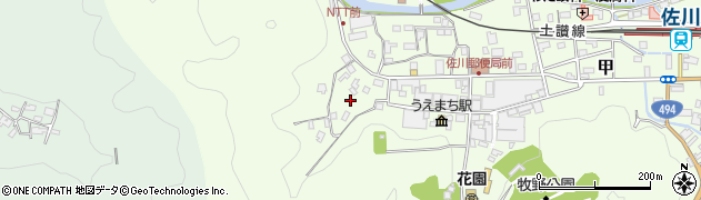 高知県高岡郡佐川町甲1572周辺の地図