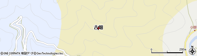 高知県佐川町（高岡郡）古畑周辺の地図