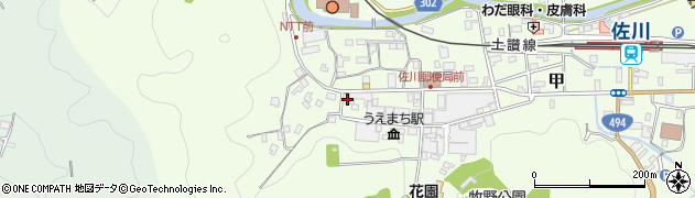 高知県高岡郡佐川町甲1494周辺の地図