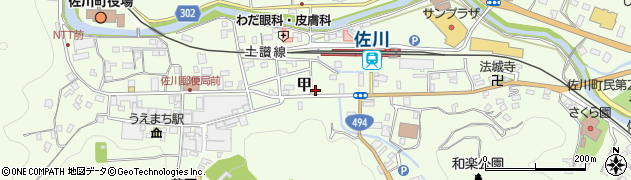 高知県高岡郡佐川町甲1317周辺の地図