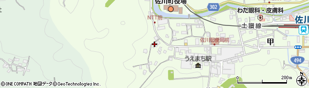 高知県高岡郡佐川町甲1581周辺の地図