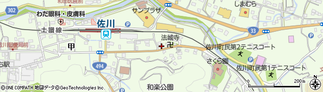 高知県高岡郡佐川町甲1094周辺の地図