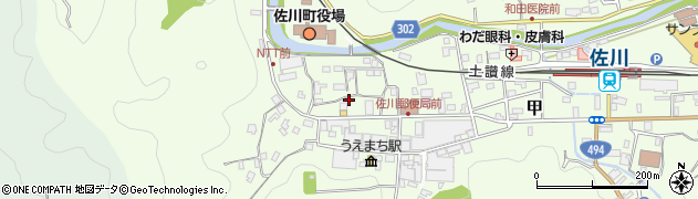 高知県高岡郡佐川町甲1619周辺の地図
