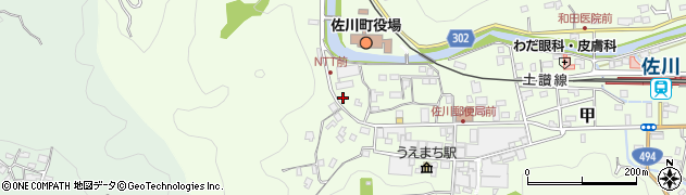 高知県高岡郡佐川町甲1599周辺の地図