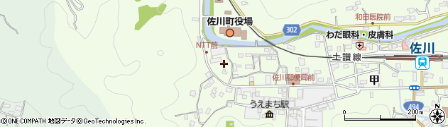 高知県高岡郡佐川町甲1604周辺の地図