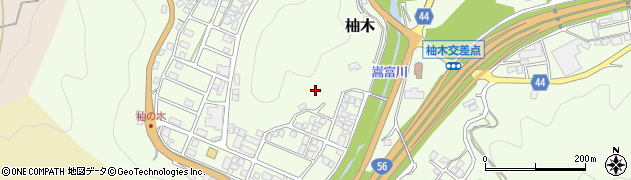 愛媛県大洲市柚木周辺の地図