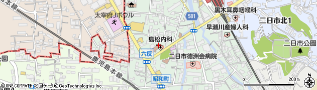 島松内科医院周辺の地図