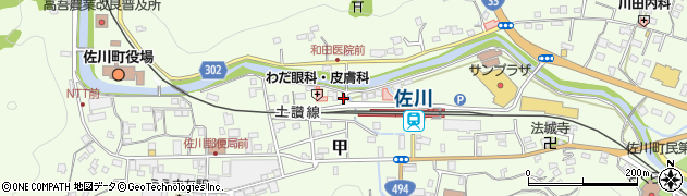 高知県高岡郡佐川町甲1345周辺の地図