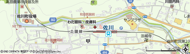 高知県高岡郡佐川町甲1052周辺の地図