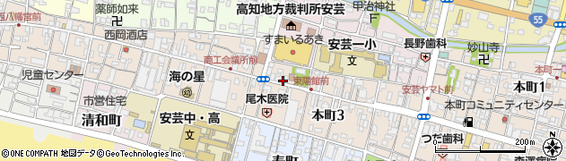 本町郵便局前周辺の地図