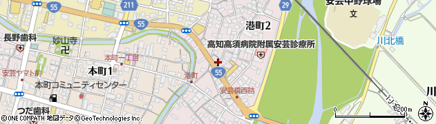 株式会社ヒワサキ　安芸営業所周辺の地図