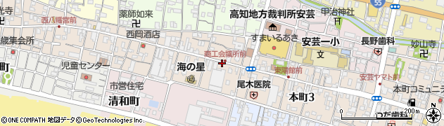 高知県安芸市本町周辺の地図