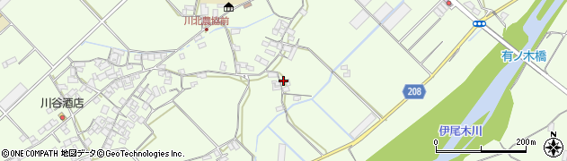 高知県安芸市川北甲590周辺の地図