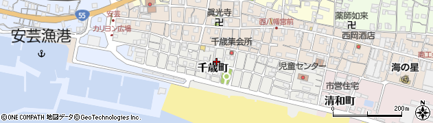 高知県安芸市千歳町周辺の地図