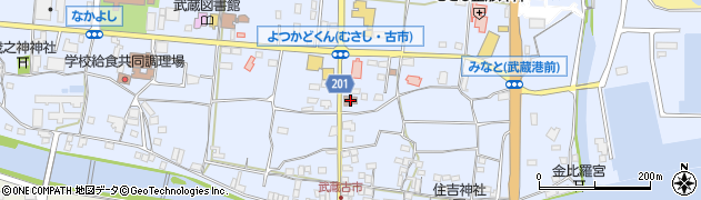 武蔵郵便局 ＡＴＭ周辺の地図