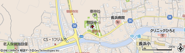 雪蹊寺周辺の地図
