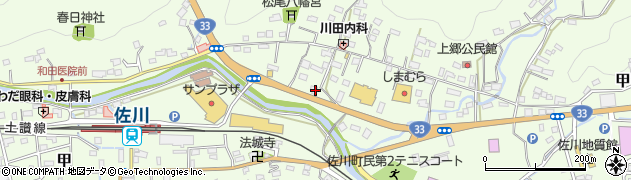 高知県高岡郡佐川町甲853周辺の地図