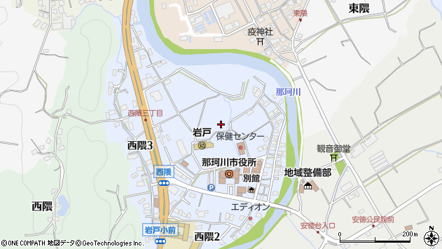 〒811-1242 福岡県那珂川市西隈の地図