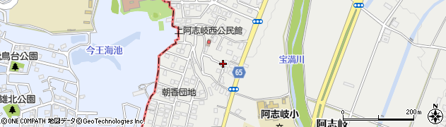 阿志岐児童公園周辺の地図