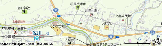 高知県高岡郡佐川町甲862周辺の地図