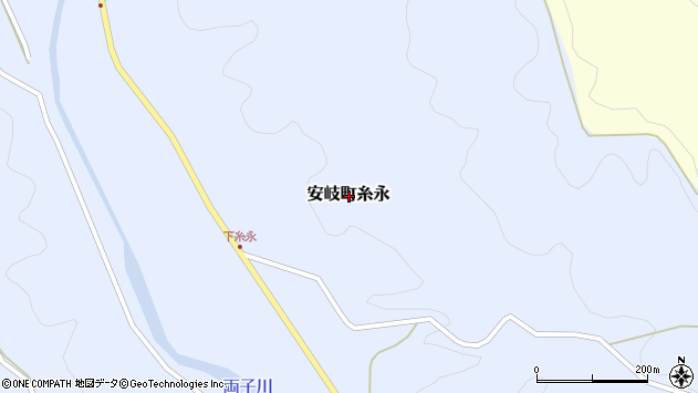 〒873-0354 大分県国東市安岐町糸永の地図