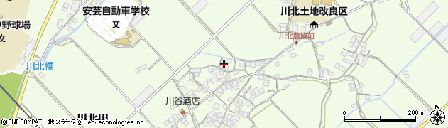 高知県安芸市川北甲1117周辺の地図