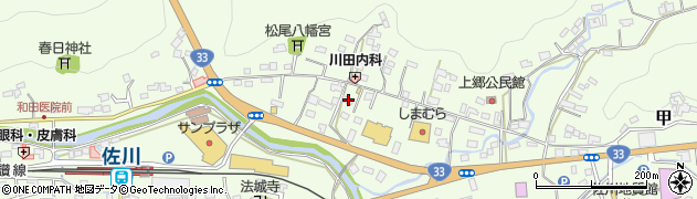 高知県高岡郡佐川町甲816周辺の地図