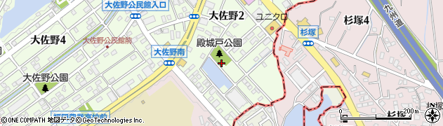 殿城戸公園周辺の地図