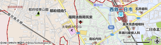 福岡法務局筑紫支局周辺の地図