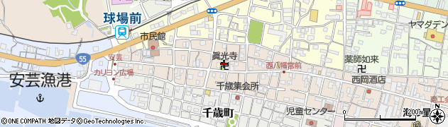 眞光寺周辺の地図