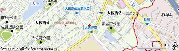 セブンイレブン太宰府大佐野店周辺の地図