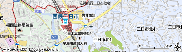 筑邦銀行二日市支店 ＡＴＭ周辺の地図