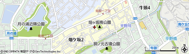 福岡県大野城市畑ケ坂周辺の地図