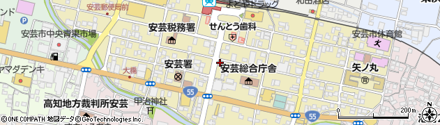 セコム高知株式会社　安芸営業所周辺の地図