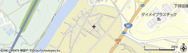 大分県宇佐市上拝田206周辺の地図