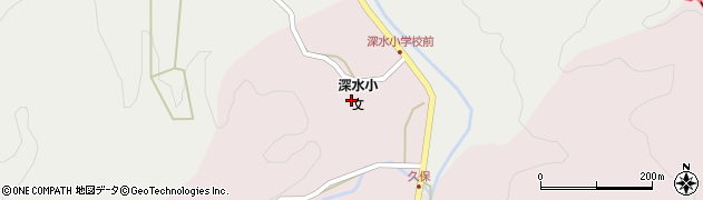 中津市立深水小学校周辺の地図