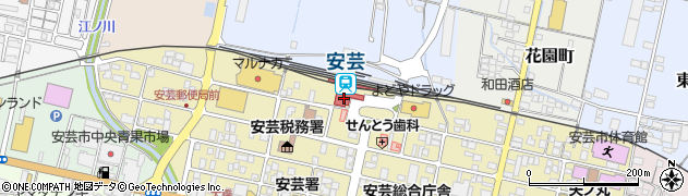 高知県安芸市周辺の地図
