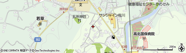 高知県高岡郡佐川町甲1821周辺の地図