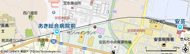 高知県安芸市幸町周辺の地図