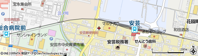 大衆理容　安芸駅前店周辺の地図