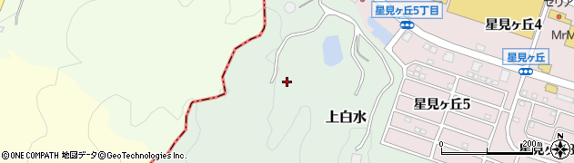 福岡県春日市上白水周辺の地図