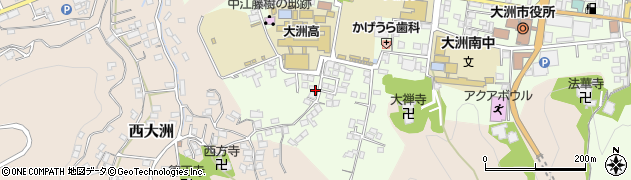 日本基督教団　大洲教会・牧師館周辺の地図