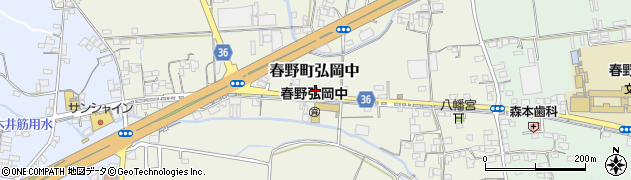 高知県高知市春野町弘岡中1704周辺の地図