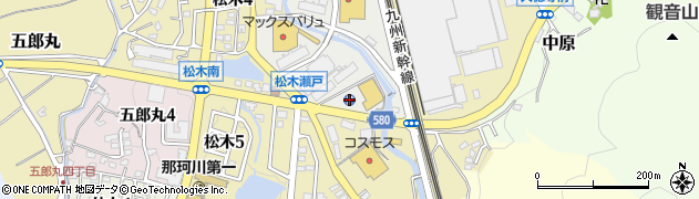福岡県那珂川市松原3周辺の地図